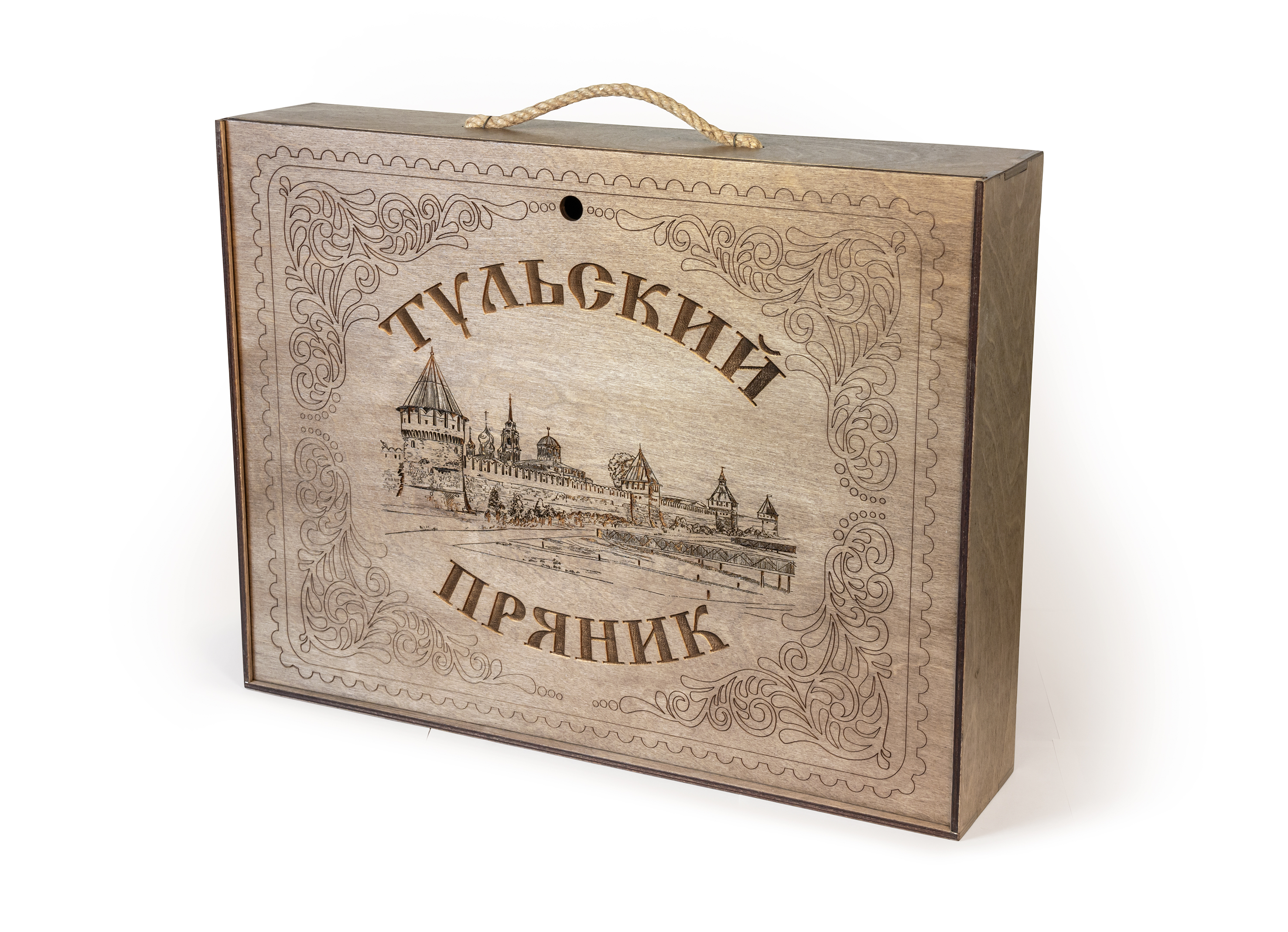 Тульский пряник в деревянной коробке, 5000 гр