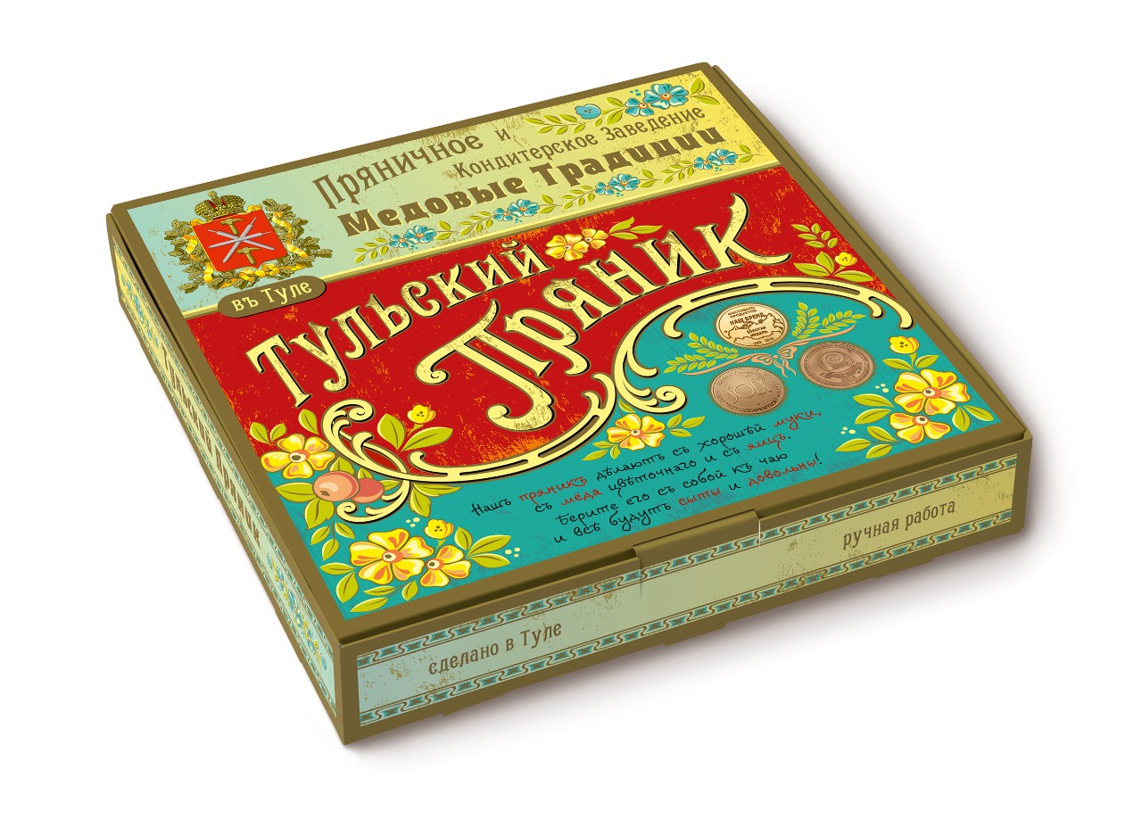 Тульский пряник в коробке "Винтаж", 650 гр.