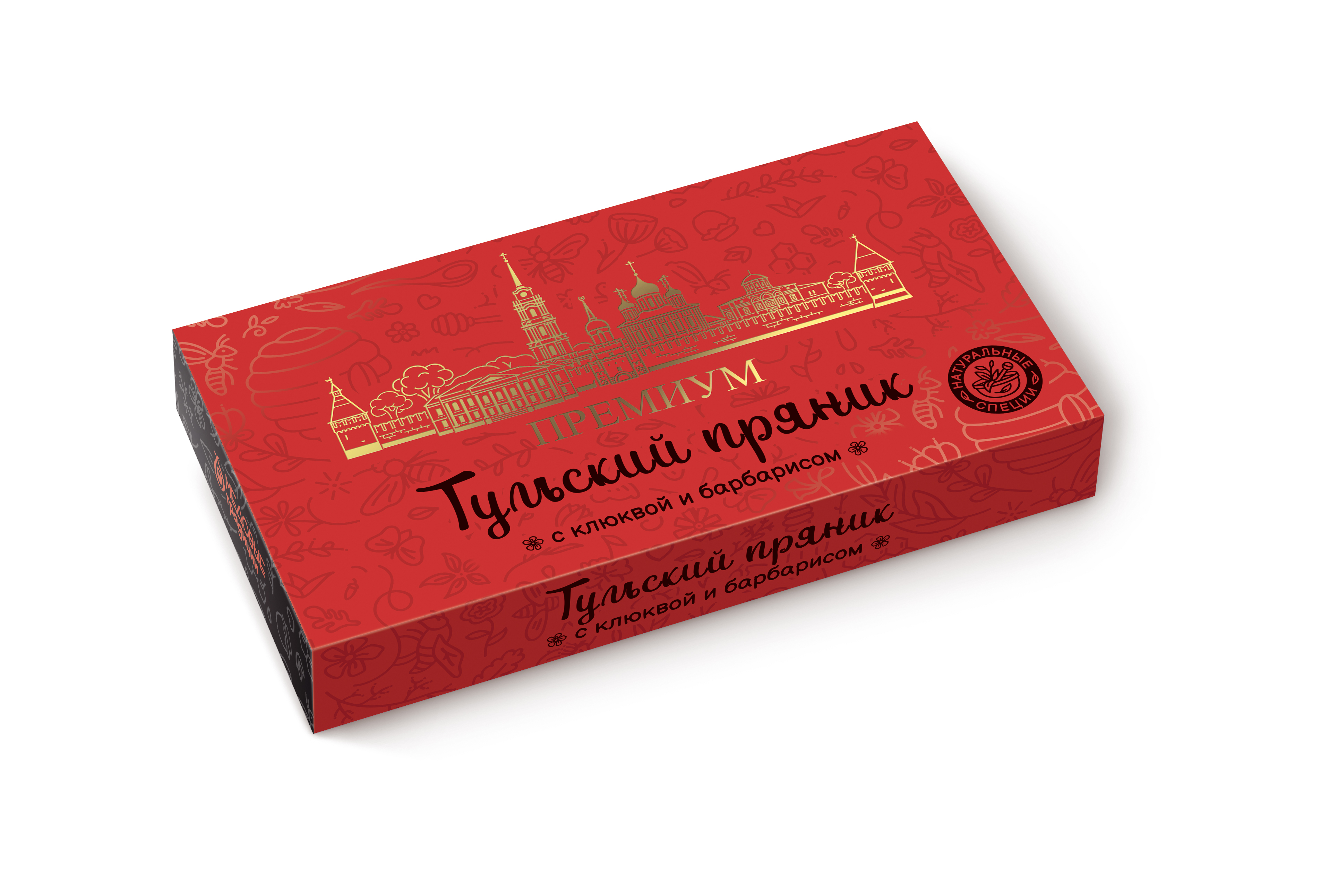 Тульский пряник ПРЕМИУМ «С клюквой и барбарисом», 350 гр.