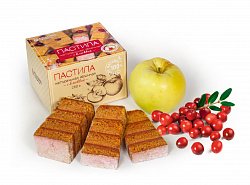 Пастила с клюквой, вес 250 гр