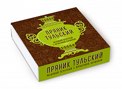 Тульский пряник в коробке "Зеленый самовар", 250 гр