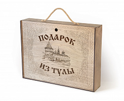 Тульский пряник в деревянной коробке, 2000 гр